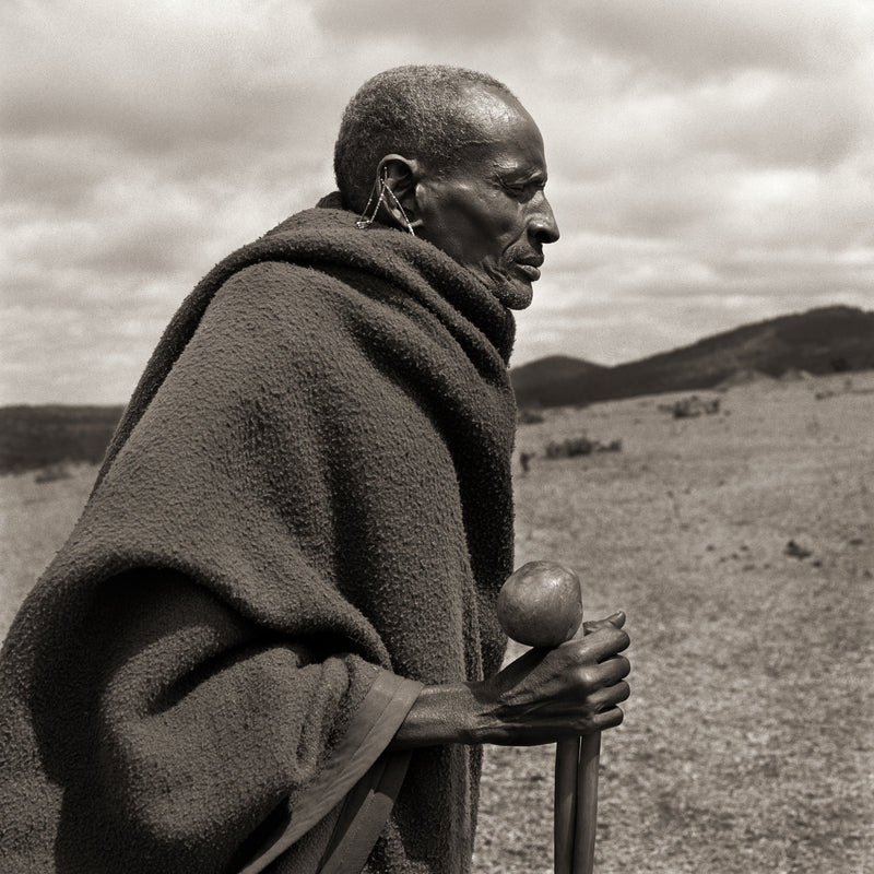 DANA GLUCKSTEIN NOTE CARD- MASAI BLIND MAN