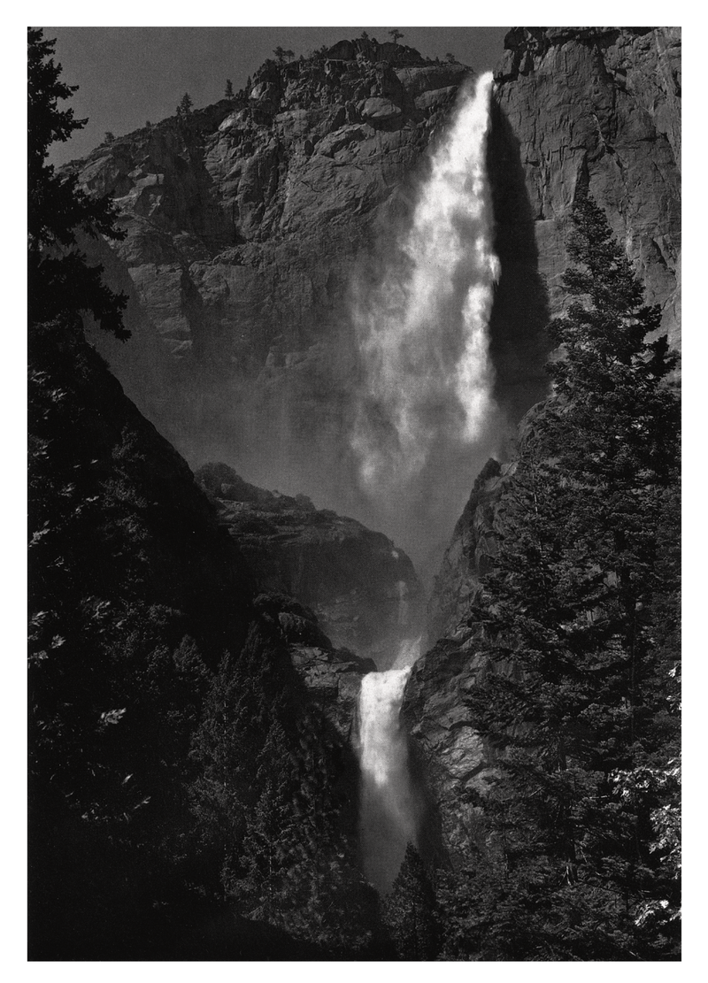 YOSEMITE FALLS - ANSEL ADAMS SMALL MATTED REPRODUCTION