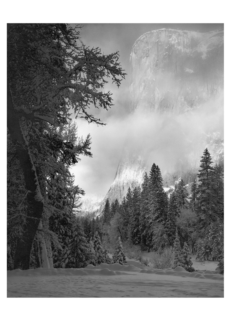 EL CAPITAN, SUNRISE - ANSEL ADAMS SMALL MATTED REPRODUCTION