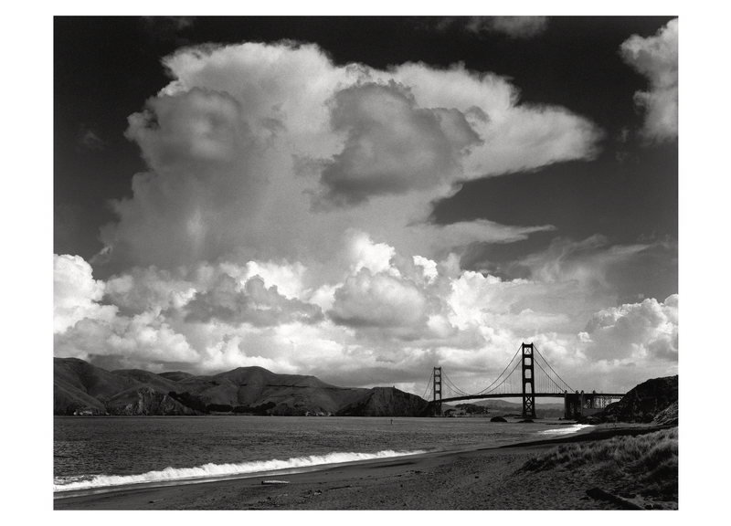 GOLDEN GATE BRIDGE FROM BAKER BEACH - SMALL MATTED REPRODUCTION