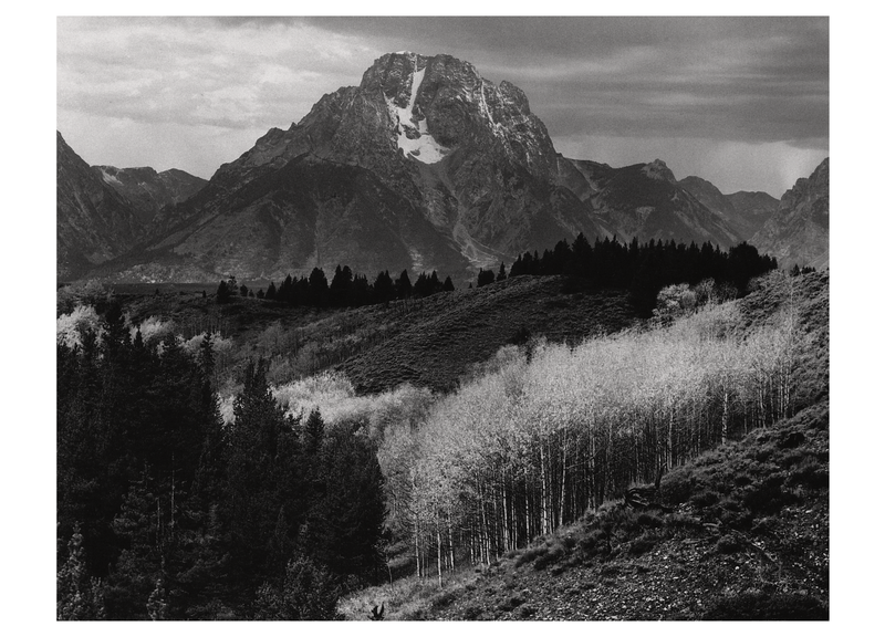 MT. MORAN - ANSEL ADAMS LARGE MATTED REPRODUCTION