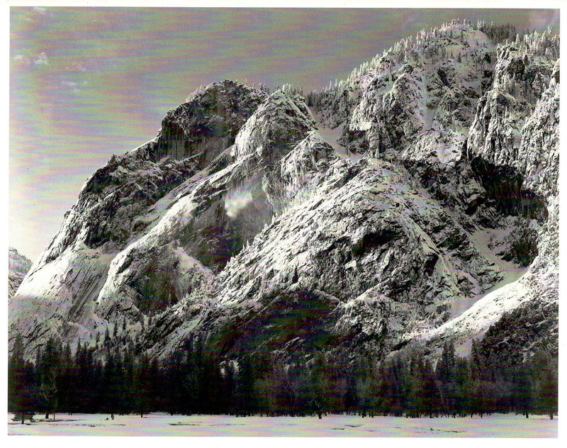 CLIFFS OF GLACIER POINT - ANSEL ADAMS NOTE CARD