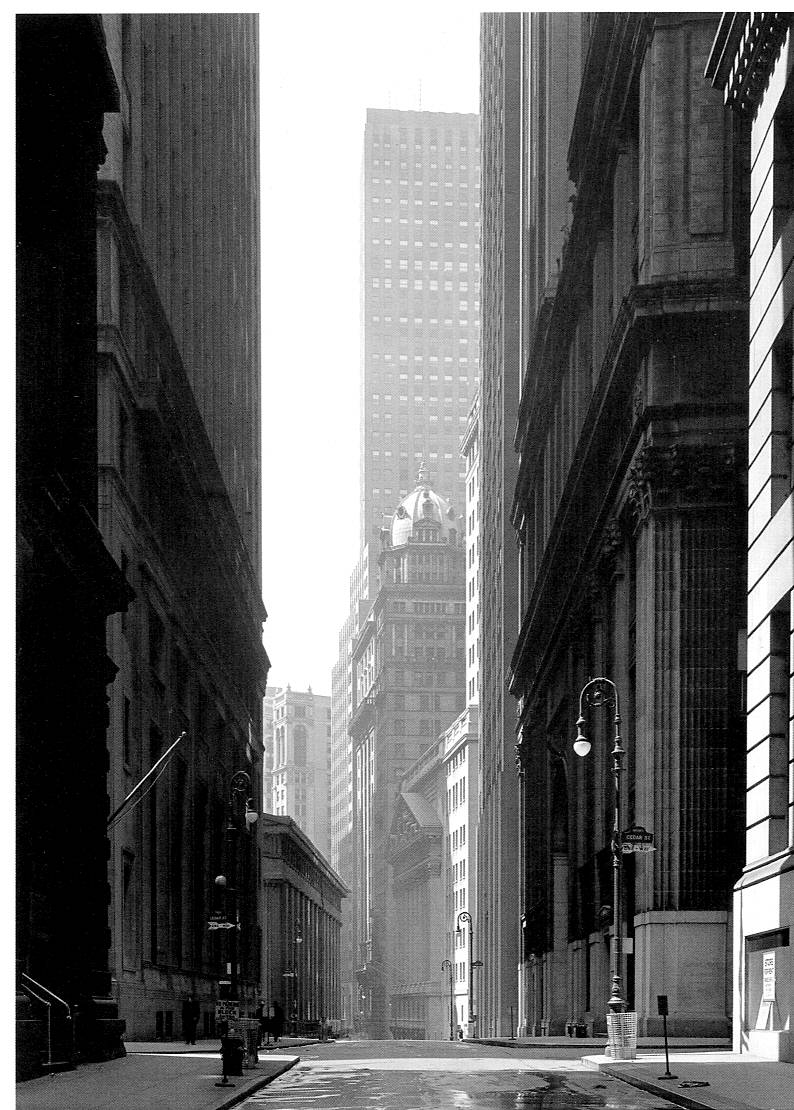 BROAD STREET, NEW YORK - ANSEL ADAMS SMALL POSTCARD