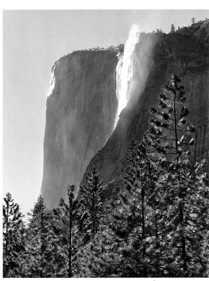 EL CAPITAN FALL - ANSEL ADAMS SMALL POSTCARD