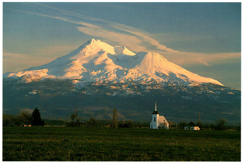 MT. SHASTA - CHUCK MITCHELL HOLIDAY CARD
