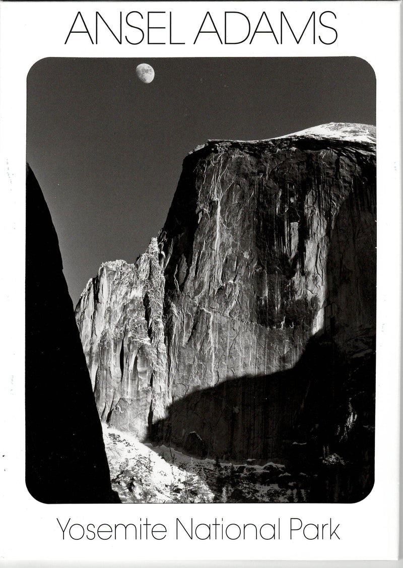 "YOSEMITE NATIONAL PARK" - ANSEL ADAMS LARGE POSTCARD SET (10 ASSORTED POSTCARDS)