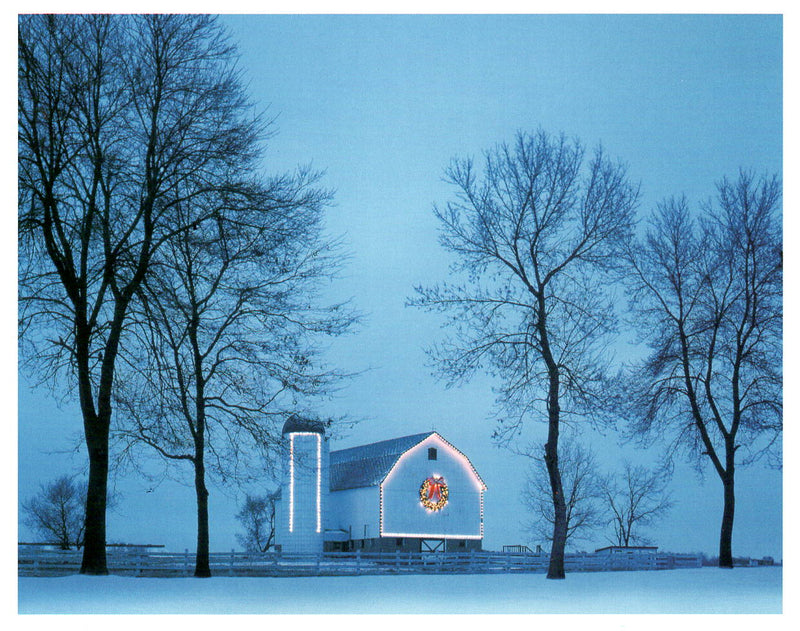THE CHRISTMAS BARN - JOSEPH KAYNE HOLIDAY CARD