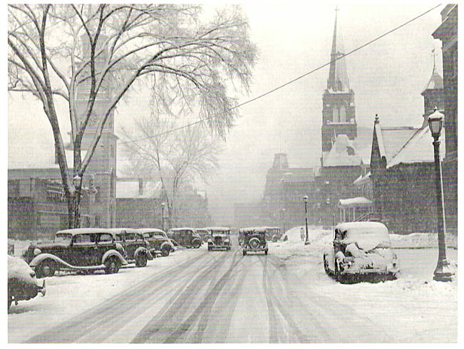MAIN STREET - MARION POST WOLCOTT HOLIDAY CARD