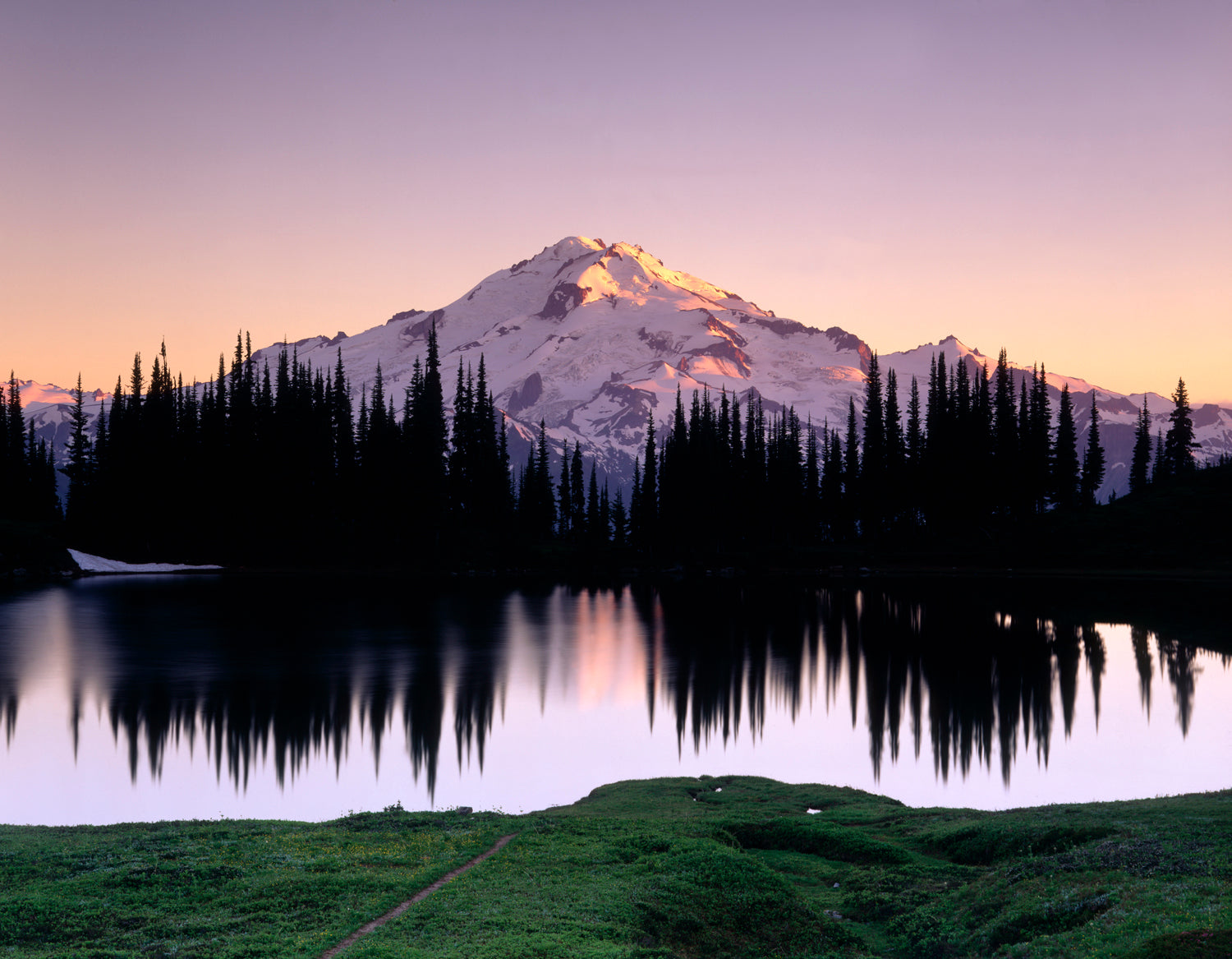 GLACIER PEAK & IMAGE LAKE - ALAN MAJCHROWICZ NOTE CARD