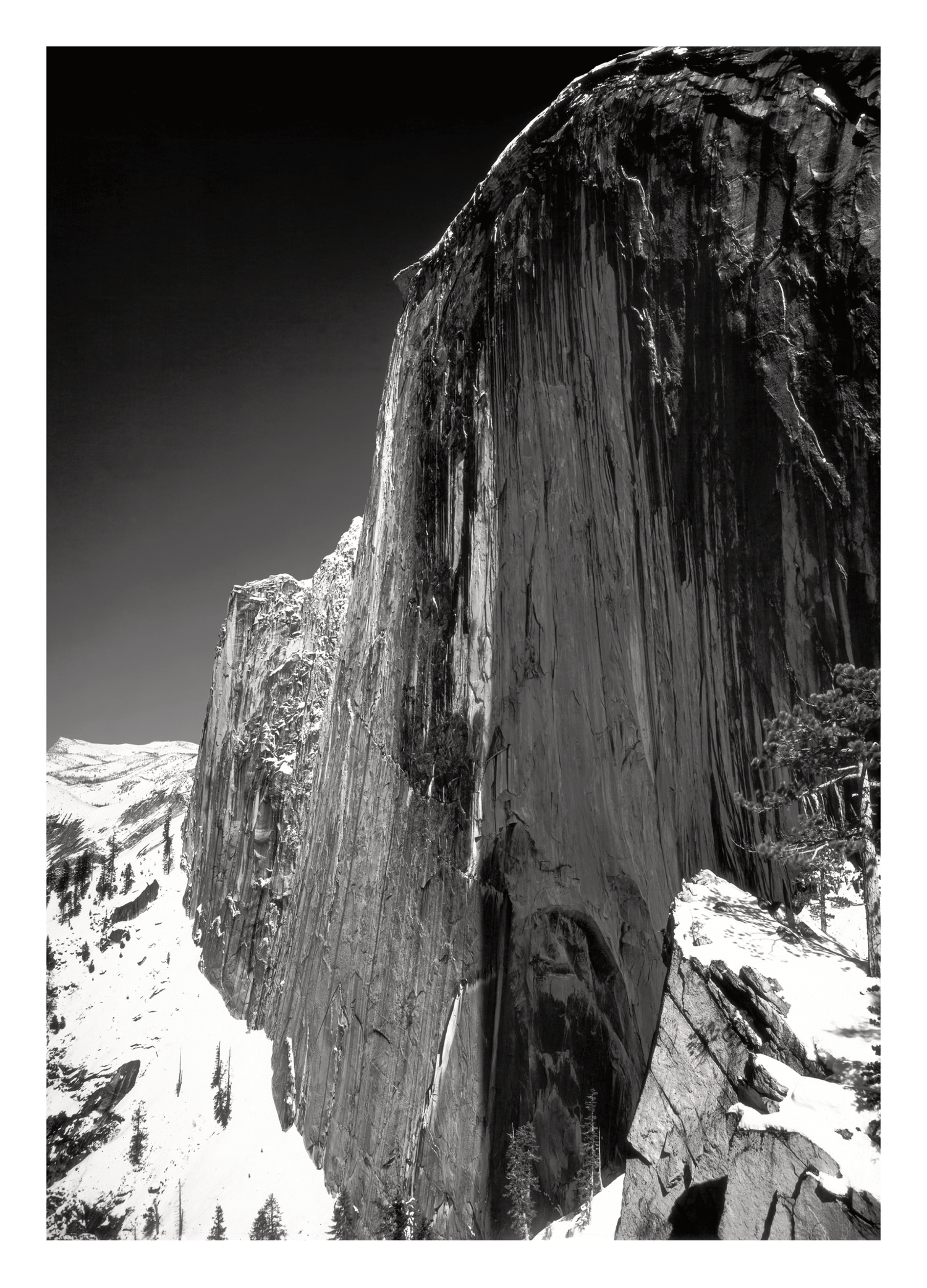 MONOLITH THE FACE OF HALF DOME- ANSEL ADAMS HOLIDAY CARD