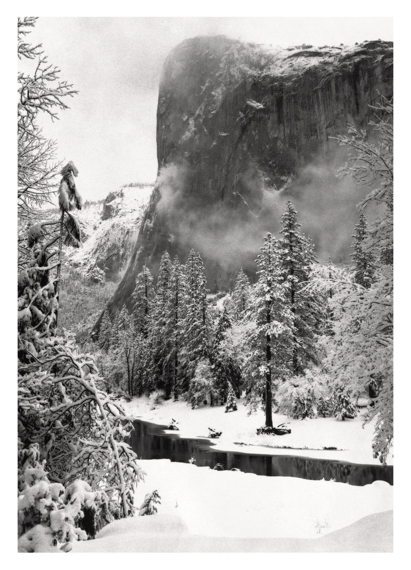 EL CAPITAN, WINTER - ANSEL ADAMS HOLIDAY CARD