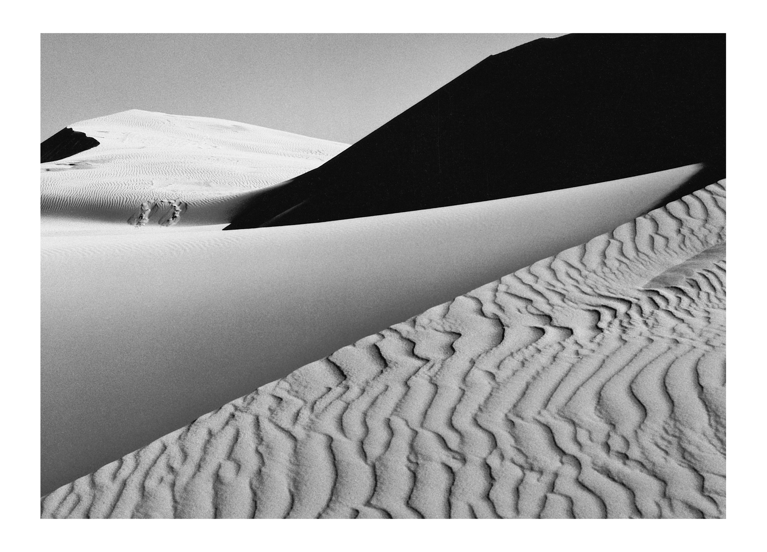 DUNES, OCEANO - ANSEL ADAMS LARGE MATTED REPRODUCTION