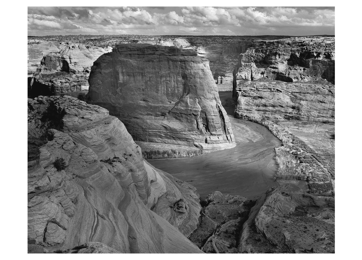 CANYON DE CHELLY - ANSEL ADAMS LARGE MATTED REPRODUCTION