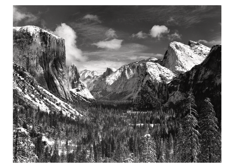 YOSEMITE VALLEY - ANSEL ADAMS SMALL MATTED REPRODUCTION