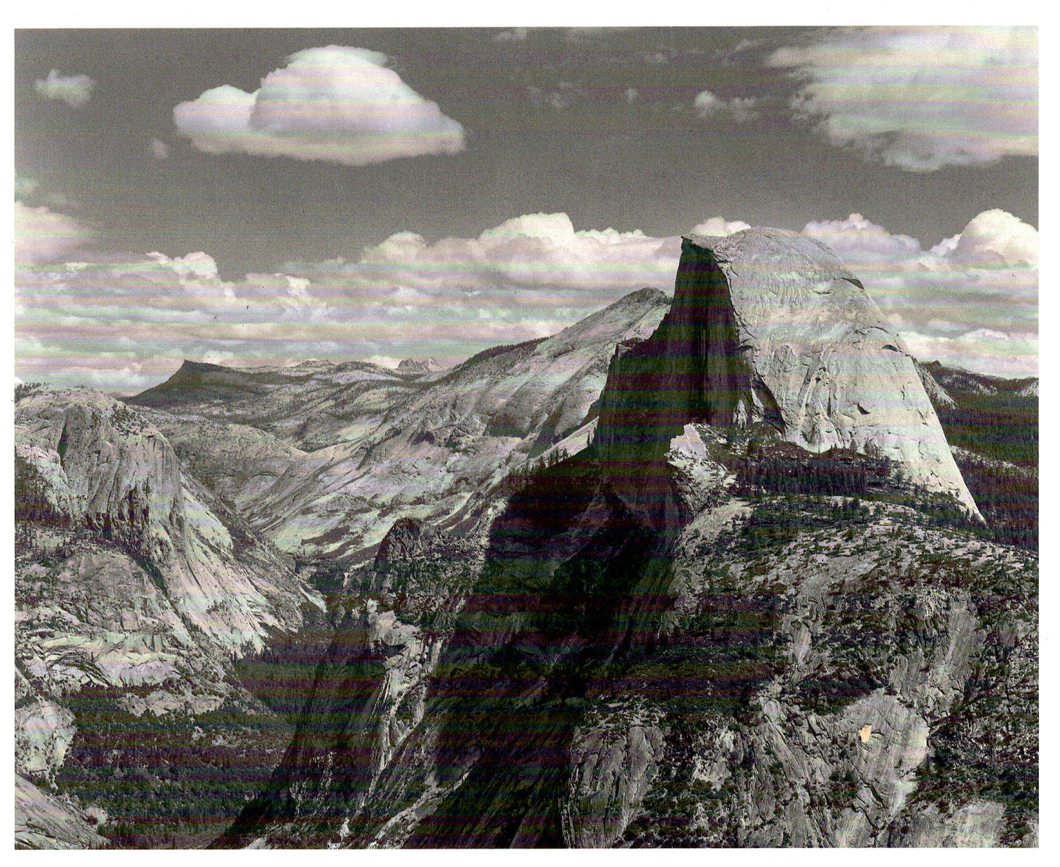 HALF DOME & CLOUDS - ANSEL ADAMS NOTE CARD
