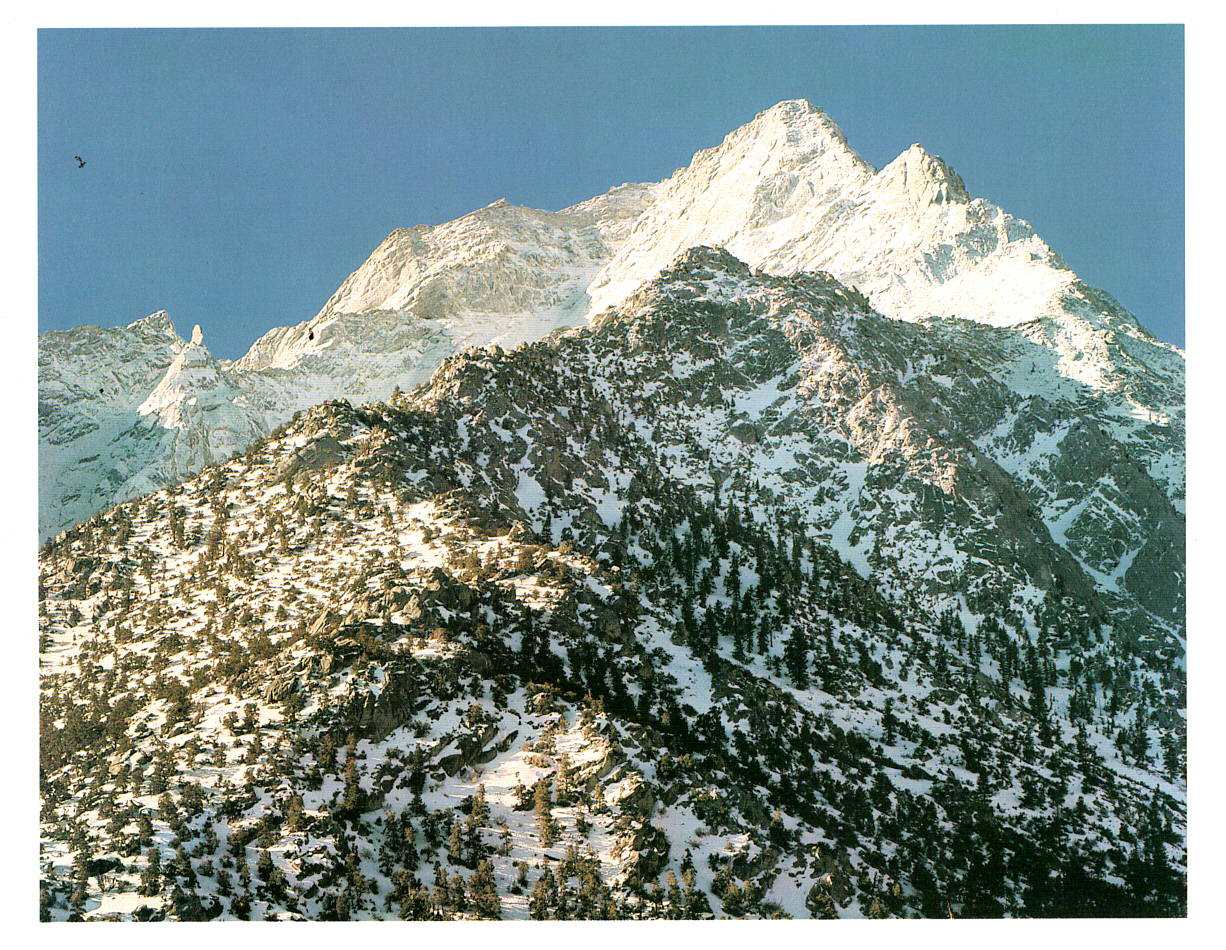 LONE PINE PEAK - ANSEL ADAMS SMALL COLOR MATTED REPRODUCTION